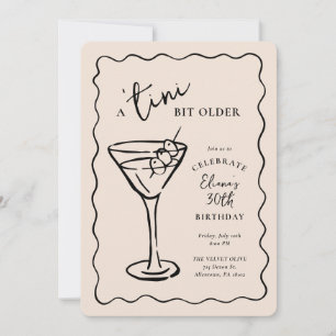 Tini Bit Ältere 30. Geburtstags-Party Einladung