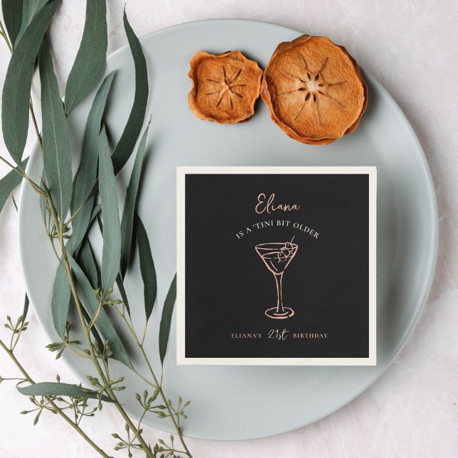 Tini Bit Ältere Personalisierte Geburtstagsparty Serviette (Von Creator hochgeladen)