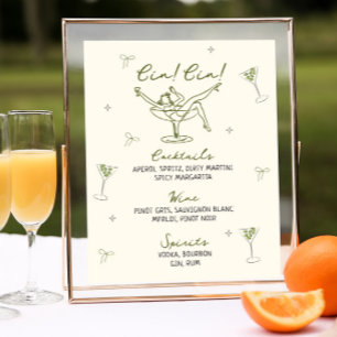 Tini Bit Ältere Quirky Hand Zeichnen Geburtstags-B Poster