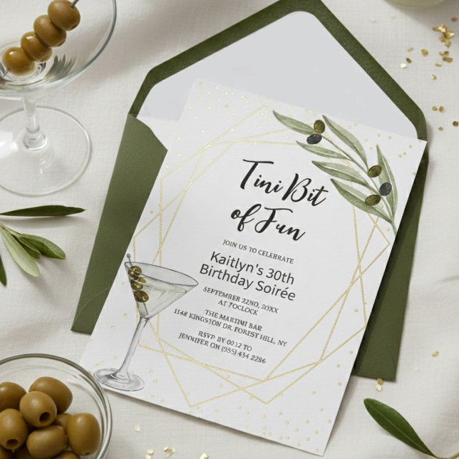 Tini Bit Of Fun Martini Soirée Folieneinladung (Von Creator hochgeladen)