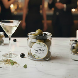 Tini Bit Of Fun Martini Soirée Runder Aufkleber