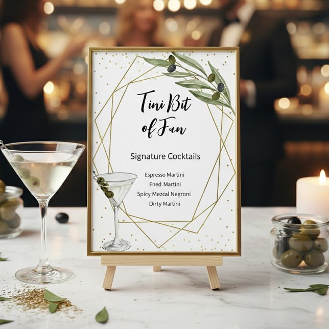 Tini Bit Of Fun Signature Cocktails Schild (Von Creator hochgeladen)