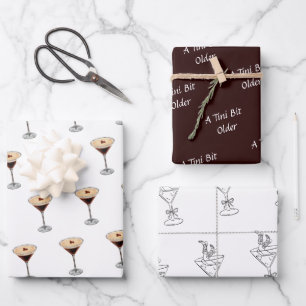 Tini Bit Older - Coffee Espresso Thema Geschenkpapier Set