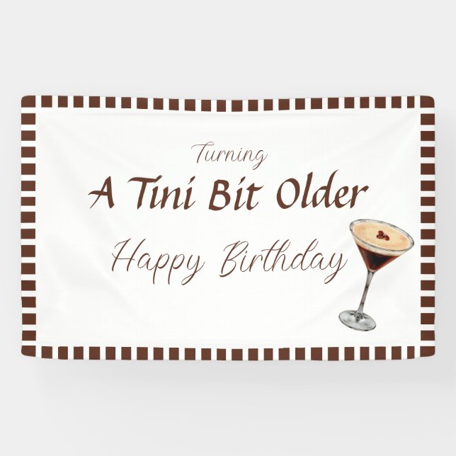 Tini Bit Older - Espresso Drink Thema Banner (Horizontal)