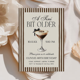 Tini Bit Older Espresso Martini 40. Geburtstag Einladung
