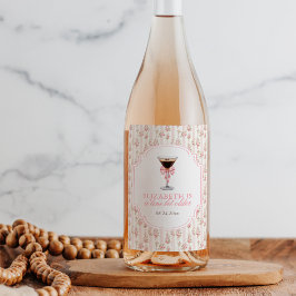 'Tini Bit Older Espresso Martini Coquette Geburtst Weinetikett