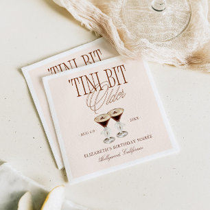 'Tini Bit Older Espresso Martini Geburtstag Serviette
