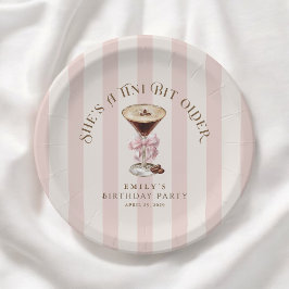 Tini Bit Older Espresso Martini Geburtstagsparty Pappteller