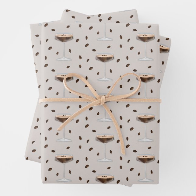 Tini Bit Older Espresso Martini Signature Cocktail Geschenkpapier Set (Beispiel)