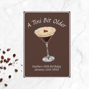 Tini Bit Older - Espresso Martini Thema Einladung