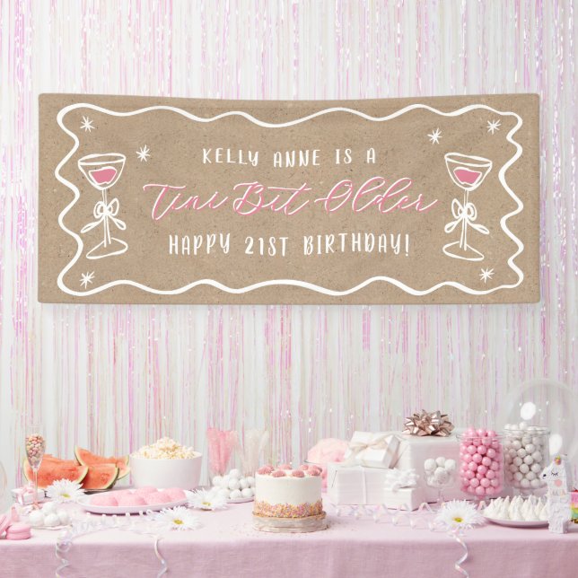 'Tini Bit Older Kraft Farbiges Geburtstagsbanner Banner (Party)
