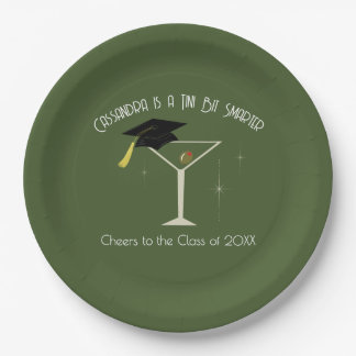 Tini Bit Smarter Graduation Party Martini Bar Pappteller