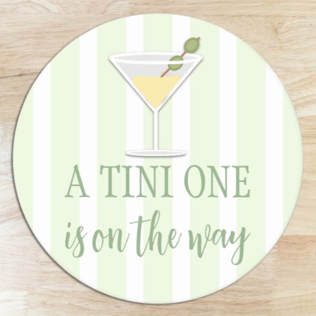 Tini One Baby Shower Runder Pappuntersetzer (Von Creator hochgeladen)