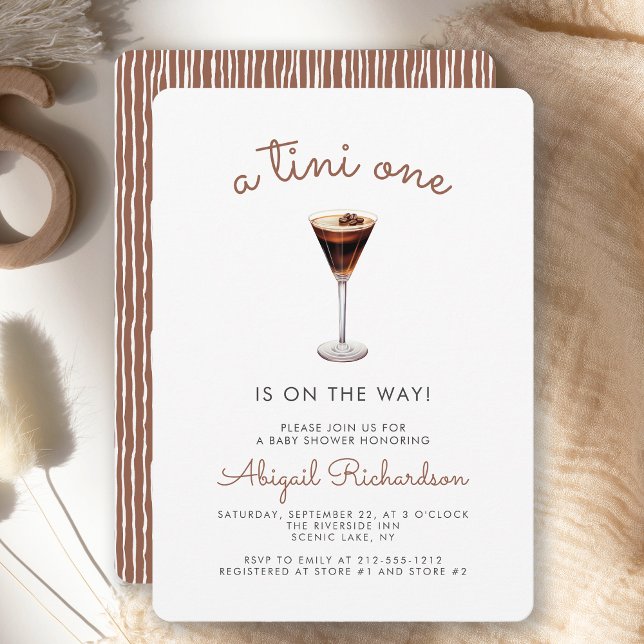 Tini One Espresso Martini Babydusche Einladung (Von Creator hochgeladen)