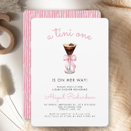 Tini One Espresso Martini Pink Girl Babydusche Einladung