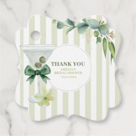 Tini one ist auf dem Weg Martini Baby Dusche Geschenkanhänger