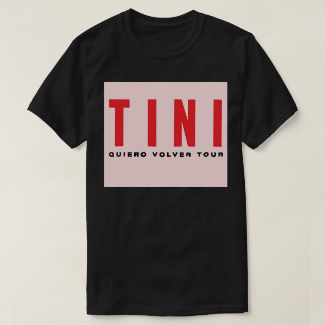 TINI - Quiero Volver Tour! (PINK-Version!) Reisen T-Shirt (Design vorne)
