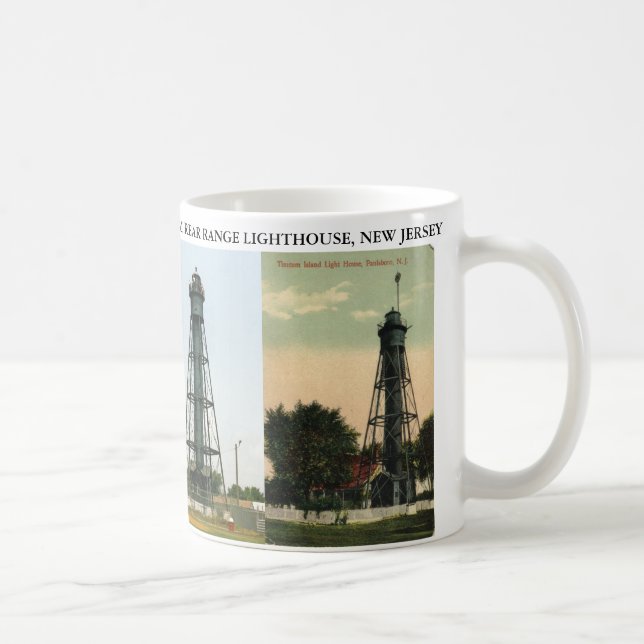 Tinicum Rear Range Lighthouse, New Jersey Kaffeetasse (Rechts)
