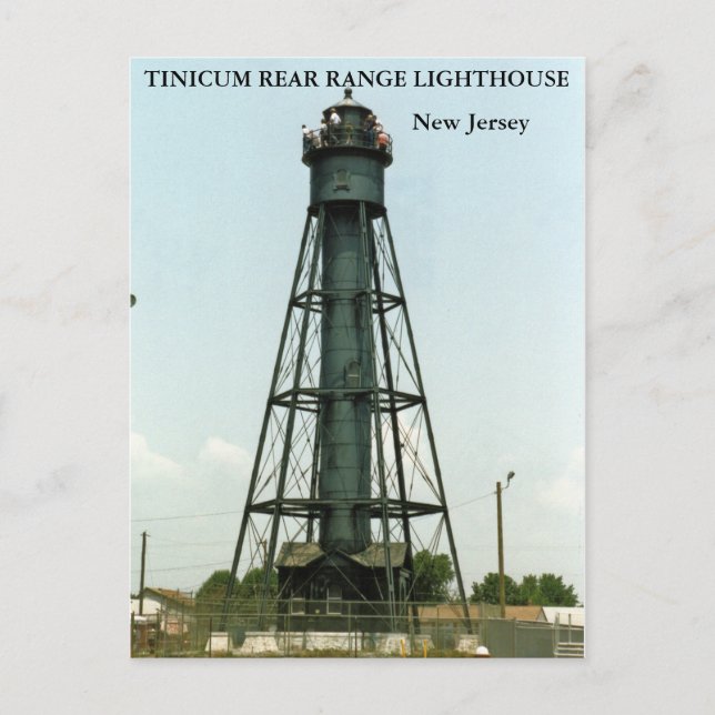 Tinicum Rear Range Lighthouse, New Jersey Postkarte (Vorderseite)