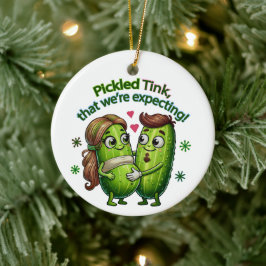 Tink mit Pickle, den wir erwarten Keramik Ornament