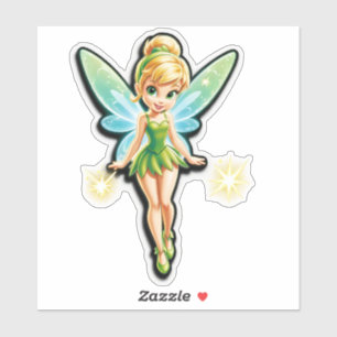 Tinker Bells Geburtstagsglückwünsche bei Morgengra Aufkleber