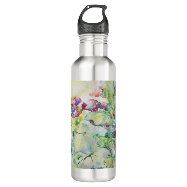 Tinkerbell. Blumen Trinkflasche (Vorderseite)