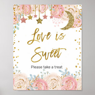 Tinkle Tinkle Aquarell Liebe ist Sweet Sign Poster