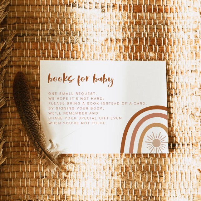 TINLEY Boho Terracotta Rainbow Books for Baby Einladung (Von Creator hochgeladen)