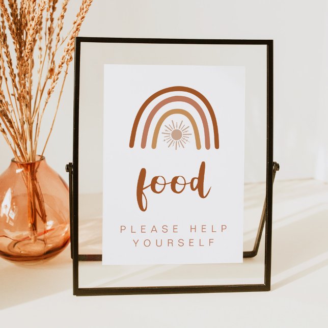 TINLEY Boho Terracotta Rainbow Food Table 12x18 Si Einladung (Von Creator hochgeladen)