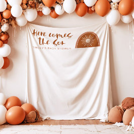 TINLEY Boho Terracotta Regenbogen Hier kommt der S Wandteppich