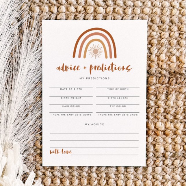 TINLEY Terracotta Rainbow Advice & Predictions Einladung (Von Creator hochgeladen)