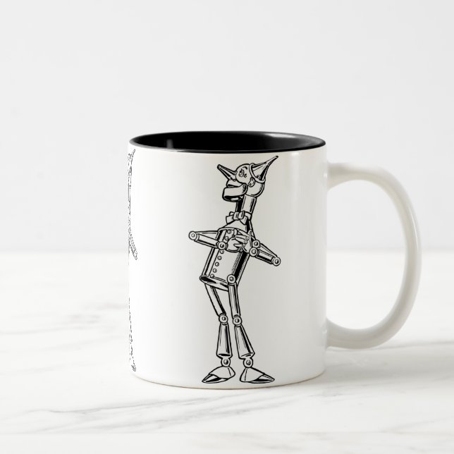 Tinman in der Liebe Zweifarbige Tasse (Rechts)