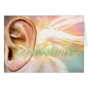 Tinnitus, konzeptionelle Computerkunst.