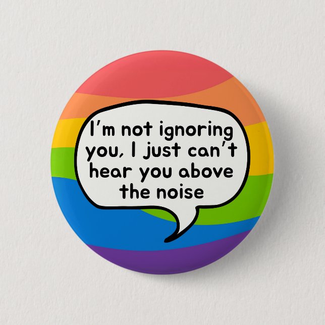Tinnitus-Taste, ich ignoriere euch nicht oberhalb  Button (Vorderseite)