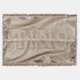 TINO bestickte Rose Blanket Decke