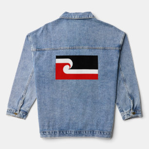 Tino Rangatiratanga Maori Fahne Jeansjacke
