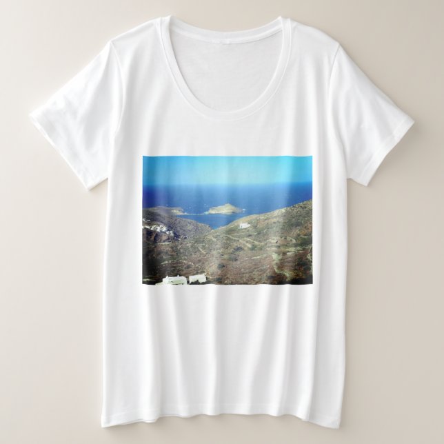 Tinos Große Größe T-Shirt (Design vorne)