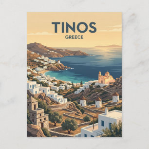 Tinos Insel Griechenland Postkarte
