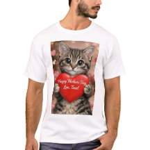 Tinsel "Frohe Muttertags-Herz-Kätzchen-T-Shirt