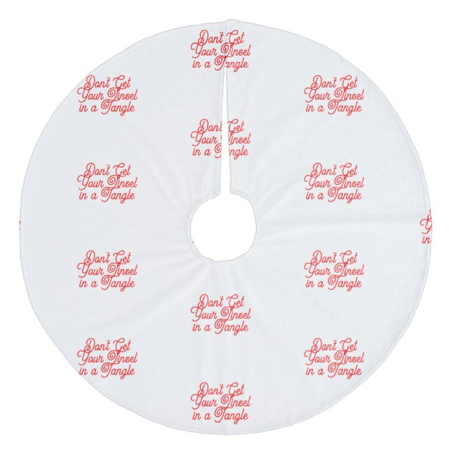 Tinsel Tangle Tree Skirt Fleece Weihnachtsbaumdecke (Vorderseite)