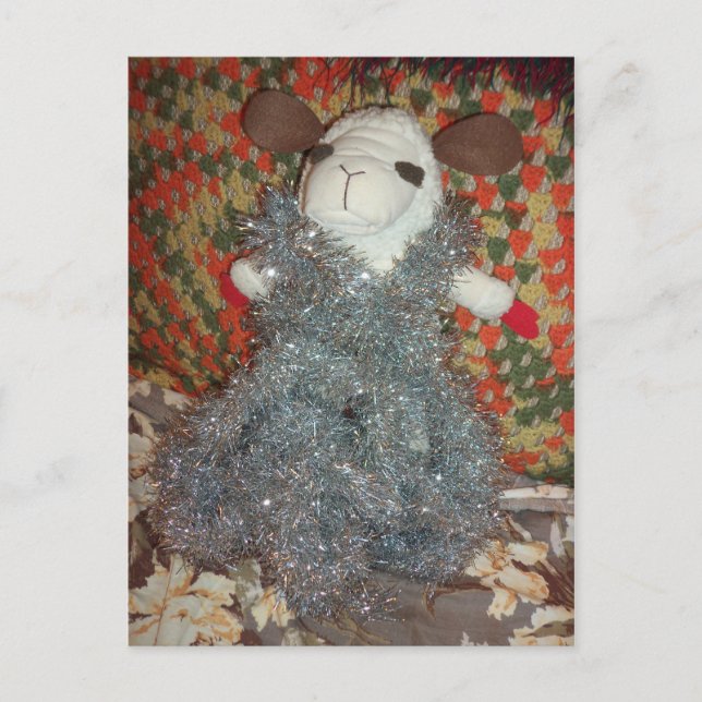 Tinseled Sheep Postkarte (Vorderseite)