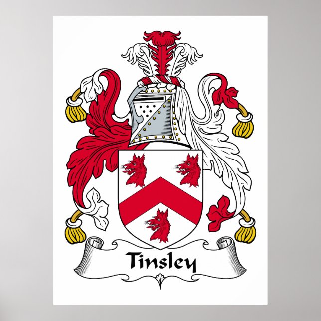 Tinsley Familienwappen Poster (Vorne)