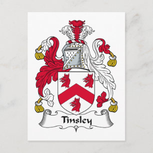 Tinsley Familienwappen Postkarte