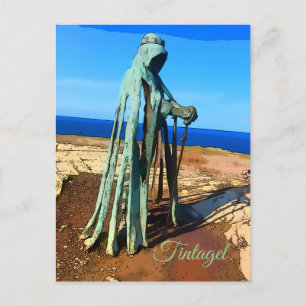 Tintagel King Arthur Monument Cornwall Postkarte