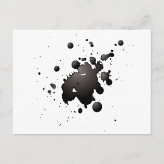 Tinte 3d platsch postkarte