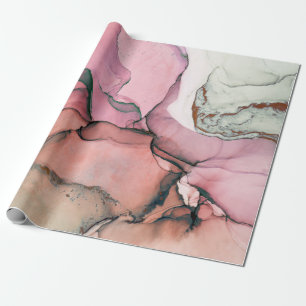 Tinte, Farbe, abstrakt. Nahaufnahme des Gemäldes. Geschenkpapier