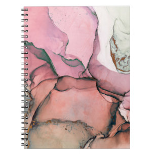 Tinte, Farbe, abstrakt. Nahaufnahme des Gemäldes. Notizblock