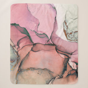 Tinte, Farbe, abstrakt. Nahaufnahme des Gemäldes. Sherpadecke