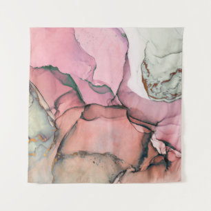 Tinte, Farbe, abstrakt. Nahaufnahme des Gemäldes. Wandteppich