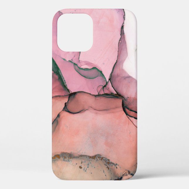Tinte, Farbe, abstrakt. Schließen des Gemäldes. Co Case-Mate iPhone Hülle (Rückseite)